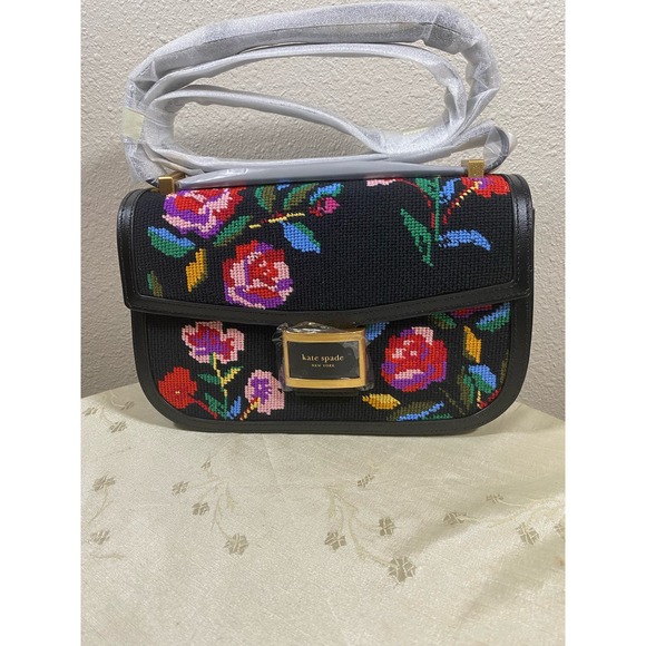 kate spade Handbags - Kate Spade Autumn Floral Bag Needlepoint Fabric
